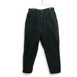 Vintage high waisted dark green jeans